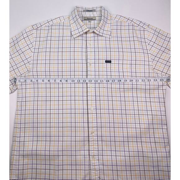 Faconnable XL Multicolor Plaid 100% Cotton Long Sleeve Button-Up Shirt - Picture 7 of 7